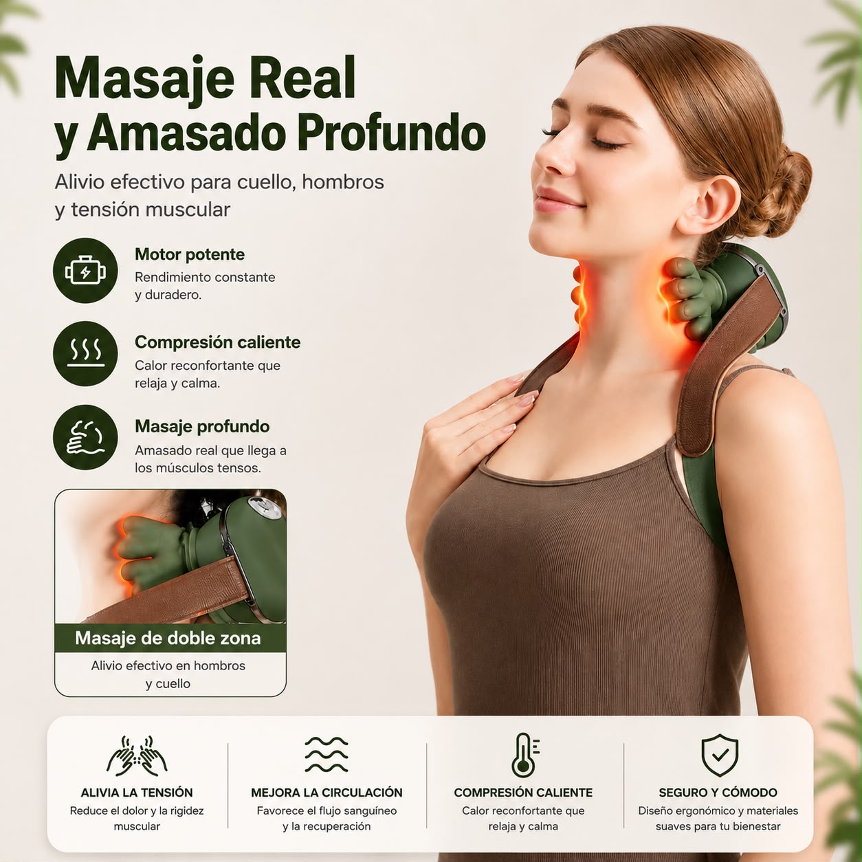 Masajeador Cervical  4 en 1 Con Calor™